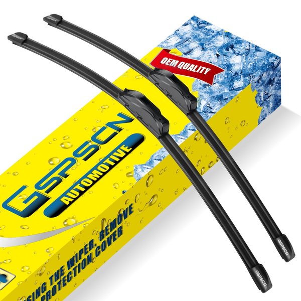 GSPSCN OEM QUALITY 26''+16'' Premium Original Replacement Windshield Wiper Blades,Quiet and Durable Stable High Performance All-Season Auto Wiper Blades for J Hook (Pack of 2)