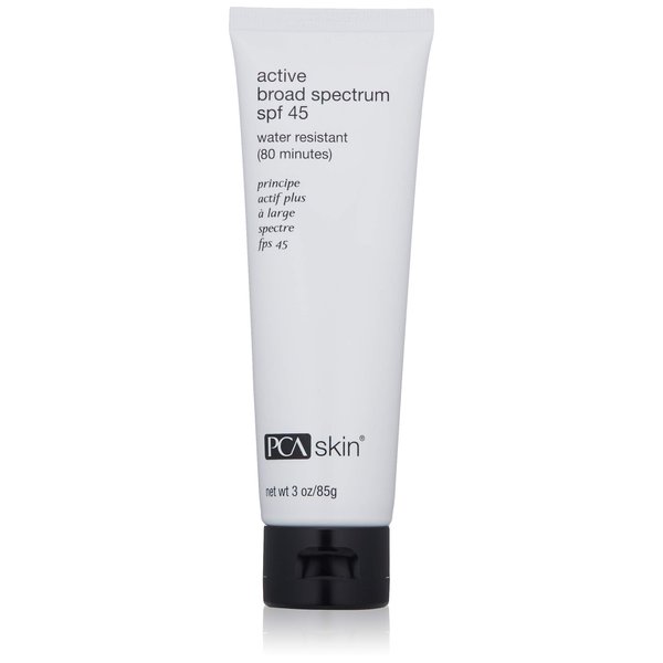 PCA SKIN Active Broad Spectrum SPF 45 - Zinc Oxide Water-Resistant Face & Body Sunscreen Lotion, Reef-Friendly, Oxybenzone & Oil-Free Formula (3 fl oz)