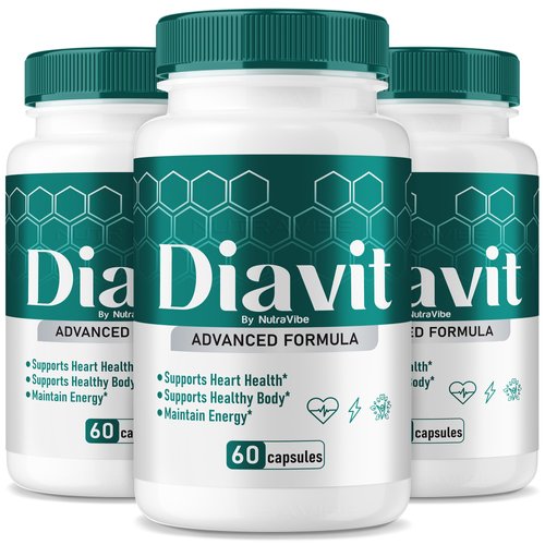 (3 Pack) Diavit Capsules – Daily Balance & Circulation Support with a Clean, Potent Blend for Natural Flow, Steady Energy & Stable Levels | Gentle, Easy-to-Swallow Everyday Pills (180 Capsules)