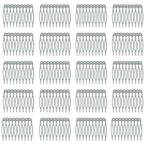 Honbay 30PCS 10 Teeth Metal Hair Combs Hair Side Combs Hair Clip Combs Twist Combs Wedding Bridal Veil Combs Wig Combs Headpieces Accessories Combs Updo Bun Chignon Hair Styling Accessories