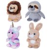 My OLi 5" Plush Toys Set Stuffed Animals Bundle of Fairy Tale Animal Toys Unicorn,Lion,Rabbit and Sloth Stuffed Animals Pack of 4 for Babies Kids Girls Boys