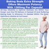 Baking Soda Aluminum Free 1300mg Per Pill Extra Strength Organic Use Pure Baking Soda Capsules for Health & Wellness. Baking Soda Tablets 120 Pills