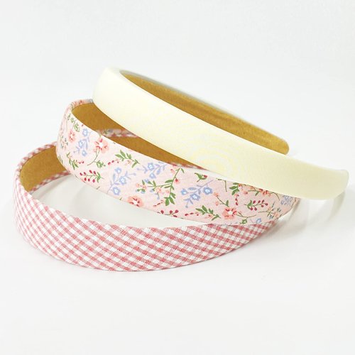 MEFINESHOW 7PK Different Fashion Headbands for Women,Non Slip Flower Headband,Cute Pearl Headbands for Girls,Vintage Wide Headband for Women,Bandana Hair Accessories Set (Pink)