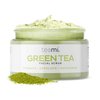 Teami Matcha Green Tea Facial Scrub - Natural Exfoliating Body Scrub & Face Scrub - Organic Face Exfoliator Sugar Scrub - Exfoliating Face Wash with Lemongrass - Non-Greasy Face Exfoliant USA Made
