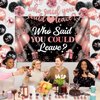 Going Away Party Decorations, Rose Gold Who Said You Could Leave Banner, Retirement Party Decorations Graduation Farewell and Goodbye Celebration Coworkers Leaving Party Supplies
