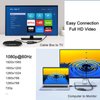 DTECH HDMI to VGA Adapter Cable for Computer Monitor PC TV 1080P HD Video (Male HDMI Input to VGA Output Female Connector)