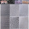 6 Sheets Irregular Line Nail Stickers Black White Vines Nail Art Stickers 3D Self-Adhesive Vine Nail Decals Gold Silver Embossed Lines Nail Designs Decals for Women Girls DIY Manicure Supplies