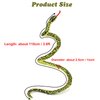 Bakalizoo 3.6 ft Long Soft Snake Dolls, Cute Stuffed Animals Plush Pranks Spoof Stuff Toys, Gifts for Kids, Child, Birthday, Halloween, Christmas, Home Decor (Green)