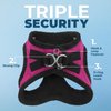 Voyager Step-In Plush Dog Harness – Soft Plush, Step In Vest Harness for Small and Medium Dogs by Best Pet Supplies - 1Fuchsia Corduroy, M (Chest: 16 - 18")