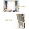 Magnetic Tiebacks for Curtains, 2 Pack Sparkling Crystal Flower Curtain Tiebacks Curtain Buckle Clips with High-Elastic Spring Wire for Home Office Decoration (White)