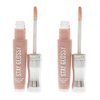 Pack of 2 Rimmel Stay Glossy 6HR Lip Gloss, Dorchester Rose # 110