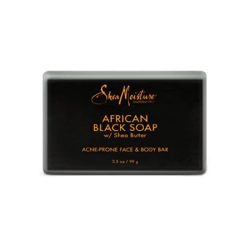 Sheamoisture Face and Body Bar for Oily, Blemish-Prone Skin African Black Soap Paraben Free 3.5 Oz