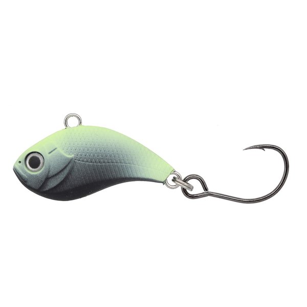 Z-Viber Original - Ultra Light and Ice Fishing Lure - Mini Lipless Crankbait - 1/16oz Rattle Bait (1") (Black Hi-Viz (Glow))