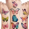 CHARLENT Glitter Butterfly Temporary Tattoos for Girls - 14 Sheets Glitter Butterfly Tattoos for Girls Birthday Party Favors Goodie Bag Fillers