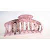 Generic Light mauve pink and gold color splatter paint hair claw clip