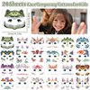 Partywind 24 Styles Face Temporary Tattoos for Kids, Dinosaur Fake Tattoo Stickers for Boys Girls Party Supplies Favors, Face Tattoos for Birthday Games, Kids Goodie Bag Stuffers