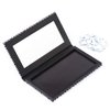 Allwon Magnetic Palette Black Empty Makeup Palette with Mirror and 20Pcs Adhesive Empty Palette Metal Stickers for Eyeshadow Lipstick Blush Powder
