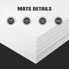 AUEAR, White 8.5x11 Uncut Mat Matte Boards for Picture Framing, Print, Artwork - Backing Boards 1/16" Thick, 15 Pack