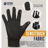 OutdoorEssentials Touch Screen Running Gloves - Cold Weather Black Gloves - Mens Winter Gloves, Gloves for Women Cold Weather