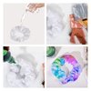 24 pcs Hair Elastic Scrunchies for Tie Dye - Hair Scrunchies for Women,White Cotton Scrunchies for Tie Dye,Tie Dye Blanks packed with 120pcs Hair Elastic,rubber bands