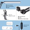 HaFundy LED Desk Lamp for Home,Office,Reading,Adjustable Eye-Caring Desk Light with Clamp,Swing Arm Lamp Includes 3 Color Modes,10 Brightness Levels Table Lamps with Memory Function(Black) (Black)