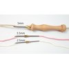 Lampstop Punch Needle Kit 2mm-3.5mm-5mm Metal Tubes Wooden Punch Needle Tool for Beginner Embroidery Floss Cross Stitching