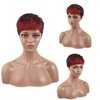 FCHW-wig Short Pixie Cut Hair Wig Short Black Hairstyles Synthetic Wigs For Women Short Ombre Hair Wigs For Black Wome African American Women Wigs (99450)