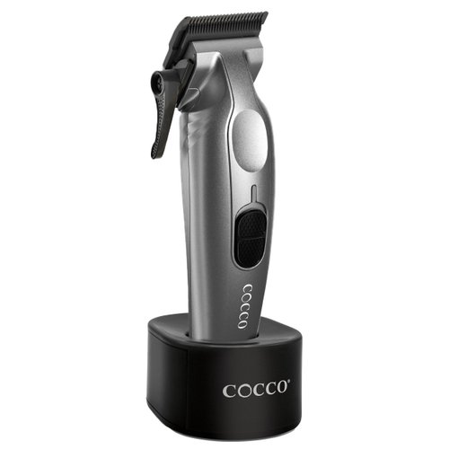 Cocco Veloce Pro Clipper, CVPC Digital Gap Ambassador Graphene Taper BladeProfessional Hair Clippers, High-Torque BLDC Motor, All-Metal, Cordless, Charging Base Sold Separately, Matte Grey