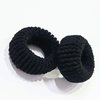 Fashionable Elastic Hair Band Hair tie Made of Cotton Hair Tie/Perfect Suitable for Ponytail Holder for Women Pack of 2 (black)