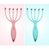 Angzhili Head Massager,Protable Hand Held SPA Scalp Massager for Stress Relax,Gentle Massage Comb Massager,Comfortable Handheld Claw Scalp Massager (Pink)