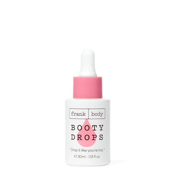 frank body Booty Drops Firming Body Oil | Vegan & Cruelty Free, Hydrates, Softens, and Smooths with Caffeine, Guarana, Carrot Root Extract, and Grapeseed & Jojoba Oils | 1.0 fl oz / 30 mL