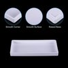 PATIKIL 9x5 Fast Food Tray, Plastic Reusable Multi-Purpose Rectangle Serving Tray Smooth Surface for Restaurant Home Kitchen, White