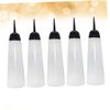 HONMEET 5pcs Plastic to Go Containers Lotion Container Plastic Dye Salon Accessories Hair Coloring Supplies Hair Color Applicator Shampoo Bottle Refillable Dye Container Dispenser Tool