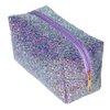 Colorful Glitter Shine Cosmetic Pouch Waterproof Zipper Handbag Carry Case Organizer Travel Case (purple)
