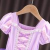 Dressy Daisy Princess Ballet Tutu Dress Fancy Dance Wear Ballerina Costume Outfit Dancewear for Little Girls Size 7-8 Purple 074