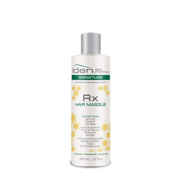 IDEN Bee Propolis Signature RX Hair Masque, Promotes Healthy Hair, Saw Palmetto & Green Tea, 12 fl.oz