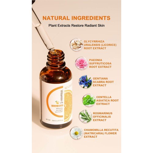 Premium Vitamin C Serum for Face, Anti Aging Serum with Hyaluronic Acid, Panthenol, Cubilose, Retinol & Amino Acids - Hydrate & Boost Skin Collagen