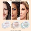 PHOERA Foundation Pressed Face Powder, Soft Focus Setting Powder, Silky Powder For Creating Without Shine, Smooths Pores & Lines, Up to 24H Wear Oil Control,0.28 Oz (001 Translucent)