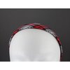 Fashion Accessories Now red black white plaid headband 1 1/8 inches wide tartan fabric covered hair band plaid headband classic headband