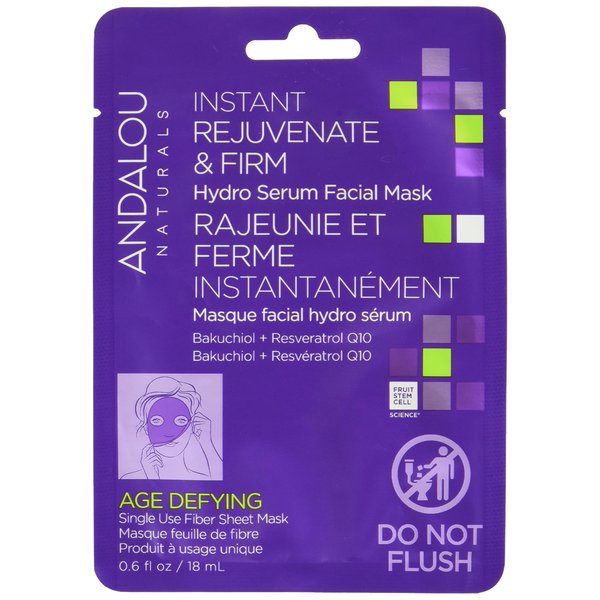 Andalou Naturals, Age Defying Instant Rejuvenate & Firm Sheet Mask