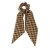 3 PCS Hair Scarf Scruncheis for Women- Hair Scarf with Bow Brown Hair Ties Leopard Ponytail Holders Hair Accessories for Girls Teens