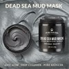PureNaturis Organic Dead Sea Mud Mask for Face & Body, Premium Spa Quality Pore Minimizer for Acne, Blackheads, Oily Skin -Skin Tightening Formula for Women & Men, Achieves Healthier Complexion 8.8 oz