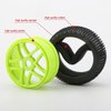 17mm Hub Wheel Rim Tires 1:8 Scale Off-Road RC Car Buggy Tyre Green Pack of 4
