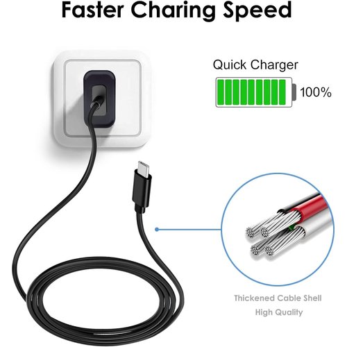 Wall Charger for All-New Kindle Fire (2020, 2021, 2022 2023 Release, 9th, 10th, 11th, 12th Generation) Kids Pro Plus Tablet Fast Type-C Charging Cable Cord for fire HD 7 8 10 11 12 Max(Plus/Kids Pro)