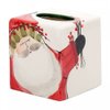 Vietri Old St. Nick Tissue Box, Christmas Ceramic Home Décor