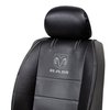 PLASTICOLOR 008628R25 RAM 3-Piece Deluxe Sideless Seat Cover - Gray Logo - 1 Ea, Black