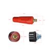 RIVERWELD TIG Welding Cable Panel Connector Socket Set DKJ10-25 & DKZ10-25 Quick Fitting Dinse-Style 200Amp 4pcs