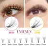 EXTENIFY Soft DIY Lashes 0.07mm 20 Roots 80 Clusters C Curl 11mm Individual False Eyelashes Natural Eyelash Extension at Home (20D-11mm-C Curl)