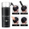 Regrowth Hair Building Fibers (BLACK) 27.5 Hair Fiber for Thinning Hair & Bald spots Hair Loss Concealer in seconds Hair Thickening Fibers for Men & Women