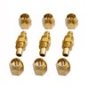 3Pcs 3/8 Air Hose Repair Kits,Brass 3/8 Air Hose Fittings Reusable Hose Splicers Repair Kit for 3/8-Inch ID Hose